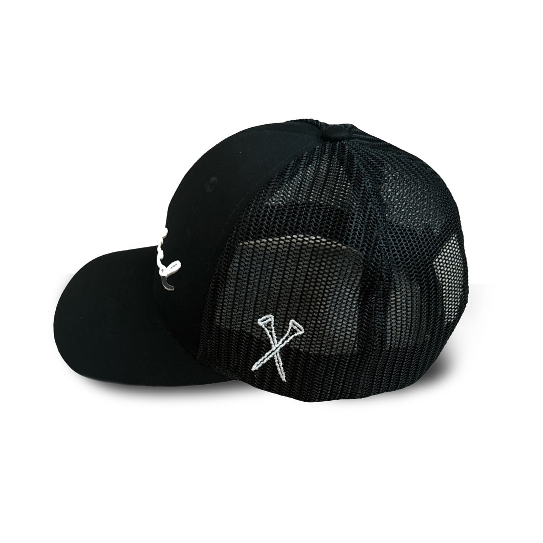 Black Twisted - Premium Golf Hat - Snapback