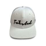 White Twisted - Premium Golf Hat - Snapback